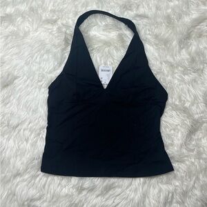 Free People Black Halter Top CB225